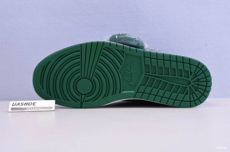 Reps Pine 555088-030  1 Jordan Green High Retro Black 0510